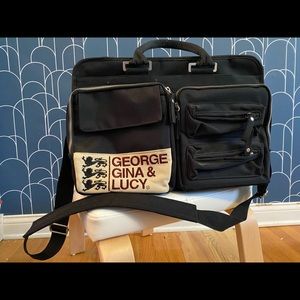 GEORGE GINA & LUCY VERY RARE LAPTOP CROSSBODY EXPANDABLE BAG TRAVEL BAG ❤️